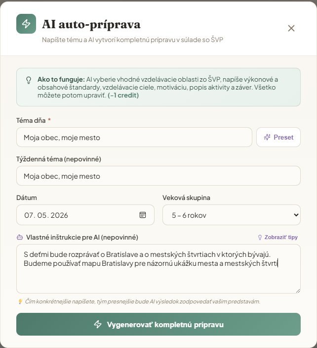 AI vytvára prípravu za 30 sekúnd